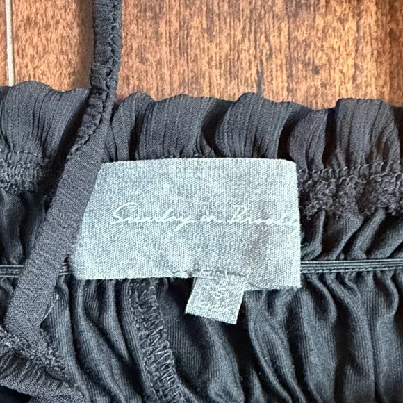 Sunday in Brooklyn Black Ruffle Camisole - Picture 3 of 5